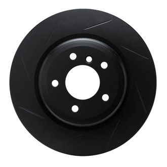 R1 Concepts® - eLINE Black Series™ Slotted 1-Piece Rear Driver Side Brake Rotor