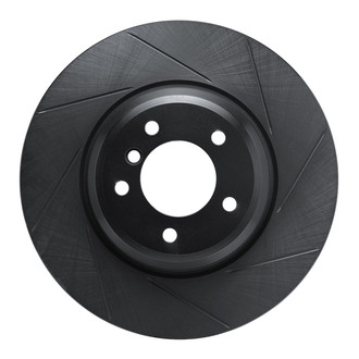 R1 Concepts® - eLINE Black Series™ Slotted 1-Piece Front Passenger Side Brake Rotor
