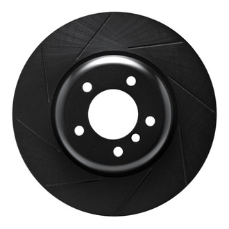 R1 Concepts® - eLINE Black Series™ Slotted 1-Piece Front Driver Side Brake Rotor