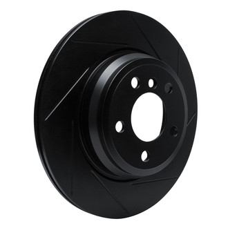 R1 Concepts® - eLINE Black Series™ Slotted 1-Piece Rear Passenger Side Brake Rotor