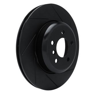 R1 Concepts® - eLINE Black Series™ Slotted 1-Piece Rear Passenger Side Brake Rotor