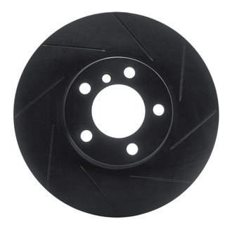 R1 Concepts® - eLINE Black Series™ Slotted 1-Piece Front Passenger Side Brake Rotor