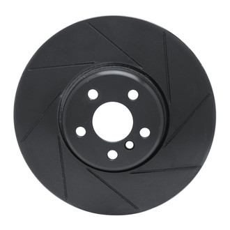 R1 Concepts® - eLINE Black Series™ Slotted 1-Piece Front Passenger Side Brake Rotor