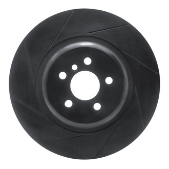 R1 Concepts® - eLINE Black Series™ Slotted 1-Piece Rear Driver Side Brake Rotor