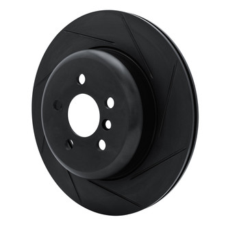 R1 Concepts® - eLINE Black Series™ Slotted 1-Piece Rear Driver Side Brake Rotor
