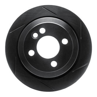 R1 Concepts® - eLINE Black Series™ Slotted 1-Piece Rear Passenger Side Brake Rotor