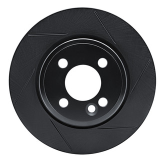R1 Concepts® - eLINE Black Series™ Slotted 1-Piece Front Passenger Side Brake Rotor