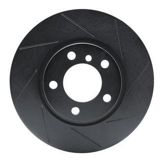 R1 Concepts® - eLINE Black Series™ Slotted 1-Piece Front Passenger Side Brake Rotor