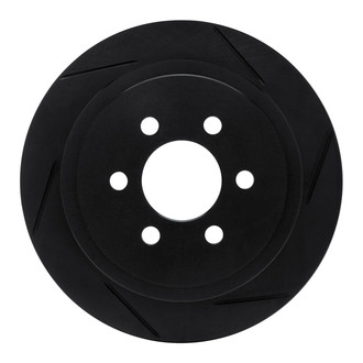 R1 Concepts® - eLINE Black Series™ Slotted 1-Piece Rear Passenger Side Brake Rotor