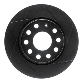R1 Concepts® - eLINE Black Series™ Slotted 1-Piece Rear Brake Rotor