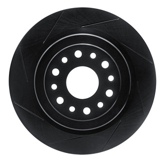 R1 Concepts® - eLINE Black Series™ Slotted 1-Piece Rear Brake Rotor