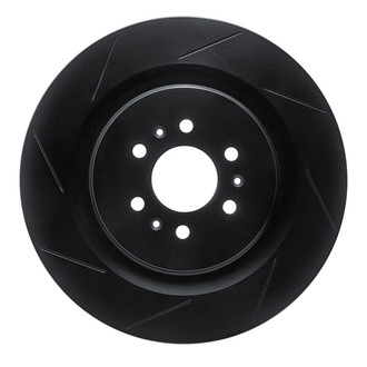 R1 Concepts® - eLINE Black Series™ Slotted 1-Piece Rear Driver Side Brake Rotor