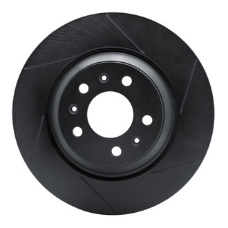 R1 Concepts® - eLINE Black Series™ Slotted 1-Piece Front Passenger Side Brake Rotor