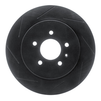 R1 Concepts® - eLINE Black Series™ Slotted 1-Piece Rear Driver Side Brake Rotor