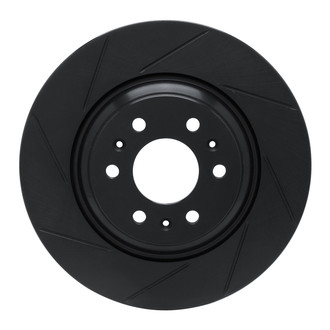 R1 Concepts® - eLINE Black Series™ Slotted 1-Piece Front Driver Side Brake Rotor