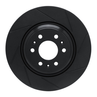 R1 Concepts® - eLINE Black Series™ Slotted 1-Piece Front Passenger Side Brake Rotor