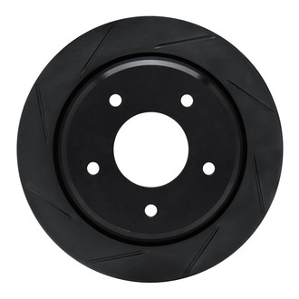R1 Concepts® - eLINE Black Series™ Slotted 1-Piece Rear Brake Rotor