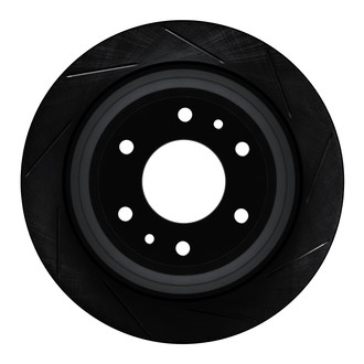 R1 Concepts® - eLINE Black Series™ Slotted 1-Piece Rear Brake Rotor