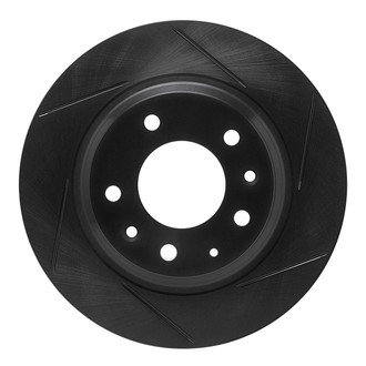 R1 Concepts® - eLINE Black Series™ Slotted 1-Piece Rear Brake Rotor
