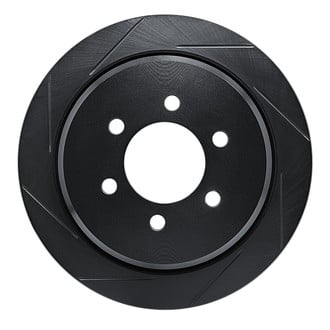 R1 Concepts® - eLINE Black Series™ Slotted 1-Piece Rear Brake Rotor