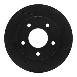 R1 Concepts® - eLINE Black Series™ Slotted 1-Piece Rear Passenger Side Brake Rotor