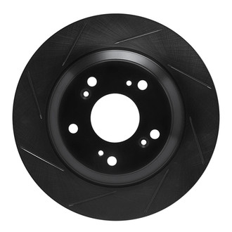 R1 Concepts® - eLINE Black Series™ Slotted 1-Piece Rear Brake Rotor