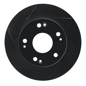 R1 Concepts® - eLINE Black Series™ Slotted 1-Piece Rear Brake Rotor