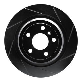 R1 Concepts® - eLINE Black Series™ Slotted 1-Piece Rear Passenger Side Brake Rotor