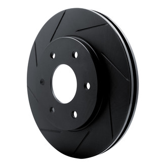 R1 Concepts® - eLINE Black Series™ Slotted 1-Piece Front Driver Side Brake Rotor