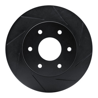 R1 Concepts® - eLINE Black Series™ Slotted 1-Piece Front Passenger Side Brake Rotor