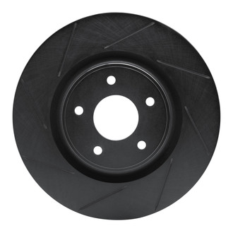 R1 Concepts® - eLINE Black Series™ Slotted 1-Piece Front Driver Side Brake Rotor