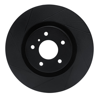 R1 Concepts® - eLINE Black Series™ Slotted 1-Piece Front Driver Side Brake Rotor