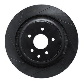 R1 Concepts® - eLINE Black Series™ Slotted 1-Piece Rear Driver Side Brake Rotor