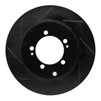 R1 Concepts® - eLINE Black Series™ Slotted 1-Piece Rear Driver Side Brake Rotor