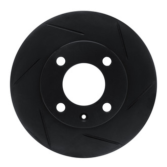 R1 Concepts® - eLINE Black Series™ Slotted 1-Piece Rear Passenger Side Brake Rotor