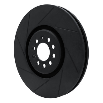 R1 Concepts® - eLINE Black Series™ Slotted 1-Piece Front Passenger Side Brake Rotor