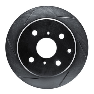 R1 Concepts® - eLINE Black Series™ Slotted 1-Piece Rear Driver Side Brake Rotor