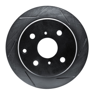 R1 Concepts® - eLINE Black Series™ Slotted 1-Piece Rear Passenger Side Brake Rotor