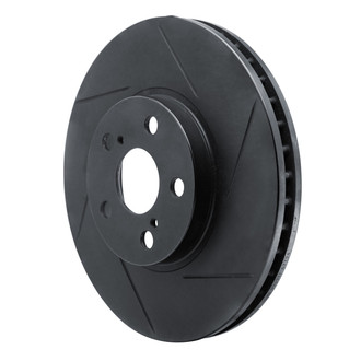 R1 Concepts® - eLINE Black Series™ Slotted 1-Piece Front Passenger Side Brake Rotor