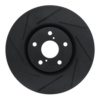 R1 Concepts® - eLINE Black Series™ Slotted 1-Piece Front Driver Side Brake Rotor