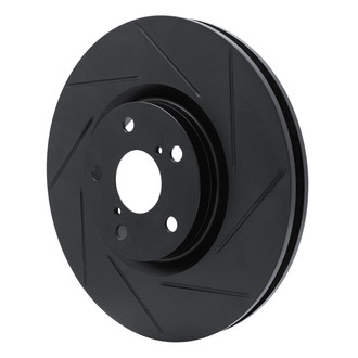 R1 Concepts® - eLINE Black Series™ Slotted 1-Piece Front Passenger Side Brake Rotor