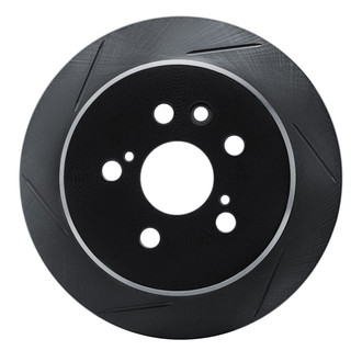 R1 Concepts® - eLINE Black Series™ Slotted 1-Piece Rear Driver Side Brake Rotor