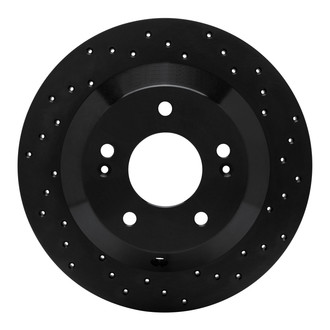 R1 Concepts® - eLINE Black Series™ Drilled 1-Piece Rear Brake Rotor
