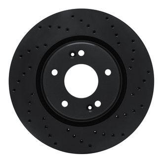 R1 Concepts® - eLINE Black Series™ Drilled 1-Piece Front Brake Rotor