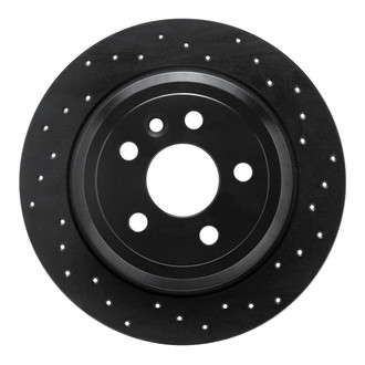 R1 Concepts® - eLINE Black Series™ Drilled 1-Piece Rear Brake Rotor