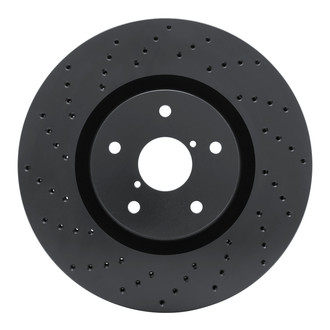 R1 Concepts® - eLINE Black Series™ Drilled 1-Piece Front Brake Rotor