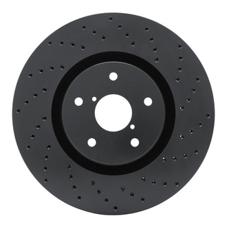 R1 Concepts® - eLINE Black Series™ Drilled 1-Piece Front Brake Rotor