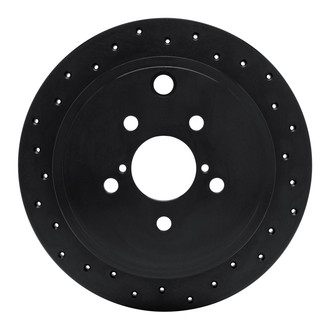 R1 Concepts® - eLINE Black Series™ Drilled 1-Piece Rear Brake Rotor