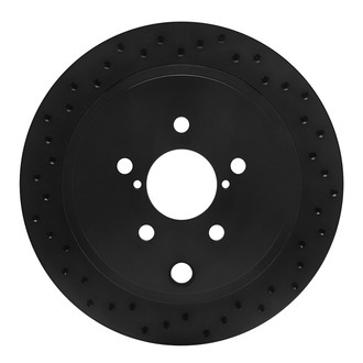 R1 Concepts® - eLINE Black Series™ Drilled 1-Piece Rear Brake Rotor