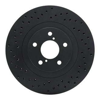 R1 Concepts® - eLINE Black Series™ Drilled 1-Piece Front Brake Rotor